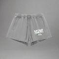 Stolo Clothing Co Birdies Snow Washed Raw Edge Drawstring Shorts