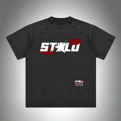 Vintage Stolo Clothing Co LUV U Raglan Cotton Tee