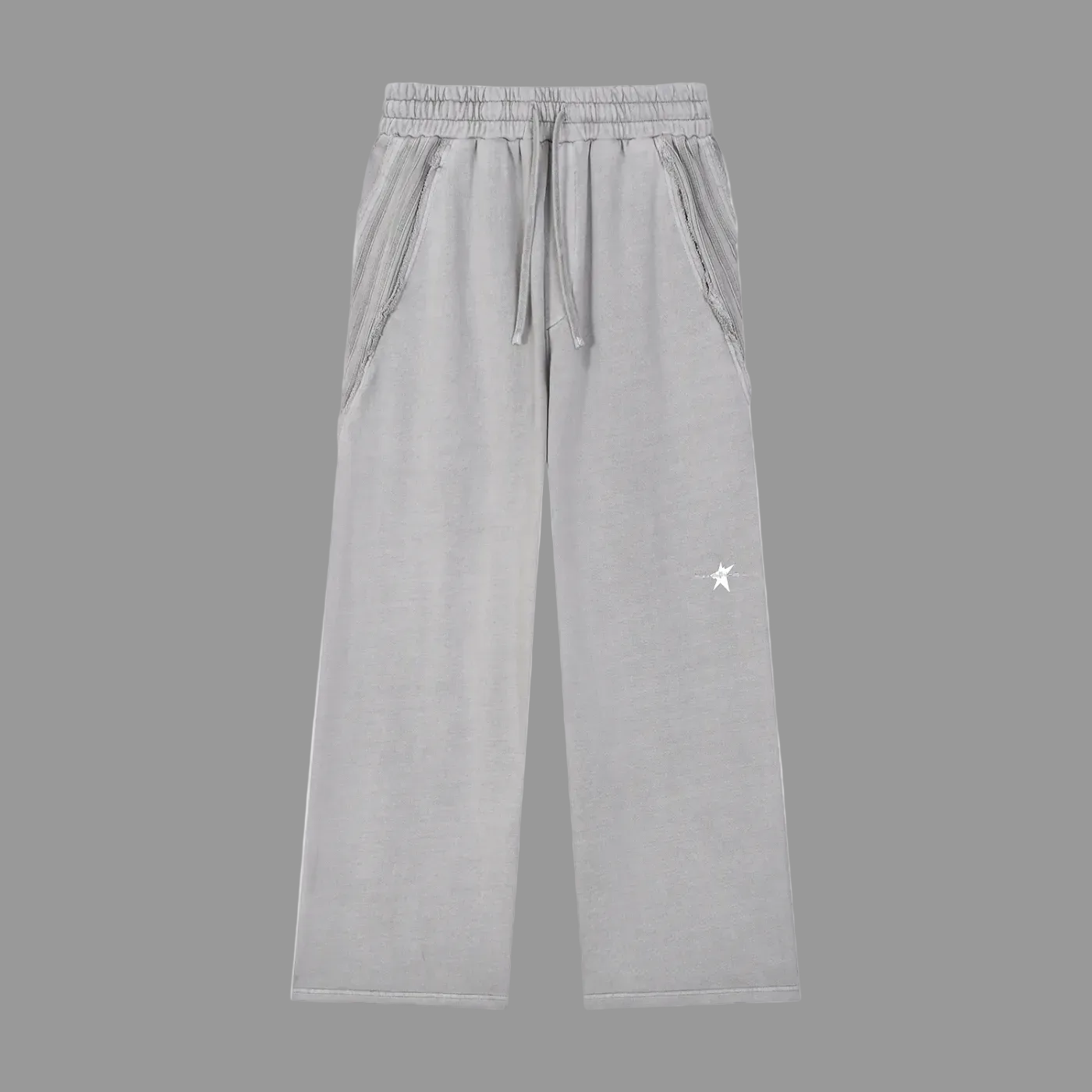 Stolo Clothing Co PROJECT 08 Snow Washed Tape Raw Edge Sweatpants