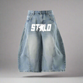 Stolo Clothing Co STARCHILD Unisex Wide-Leg Curved Blade Denim Shorts (JORTS)