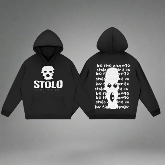 Stolo Clothing Co Mask On x Be The Change Fleece Hoodie