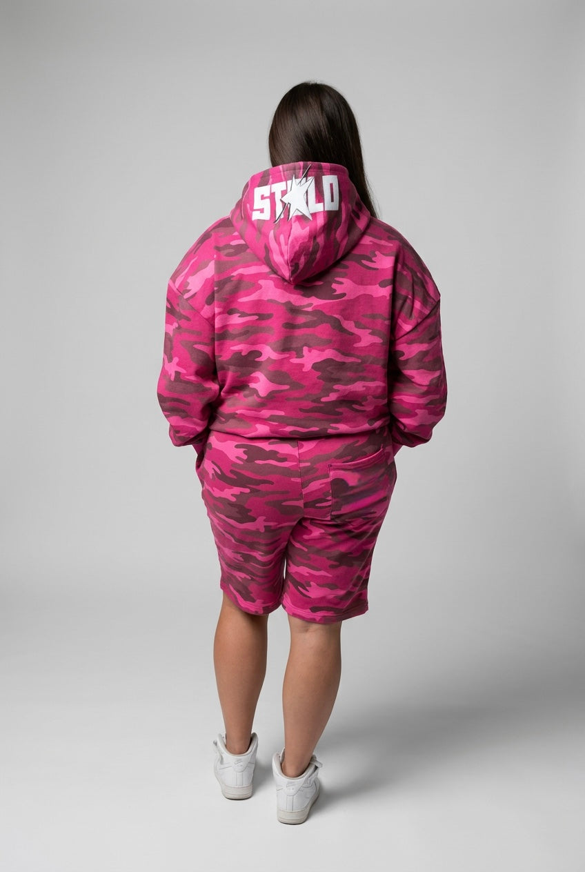 Stolo Clothing Co LOGO ROSE CAMO Heavyweight Hoodie (420 GSM)
