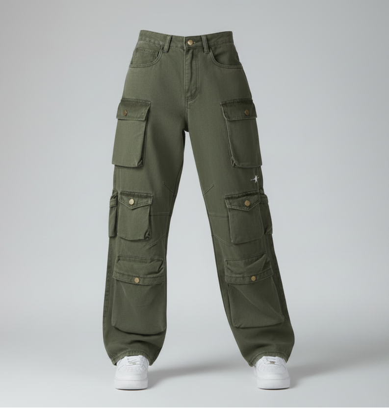 Stolo Clothing Co 12 Pocket Vintage Washed Unisex Cargo Pants
