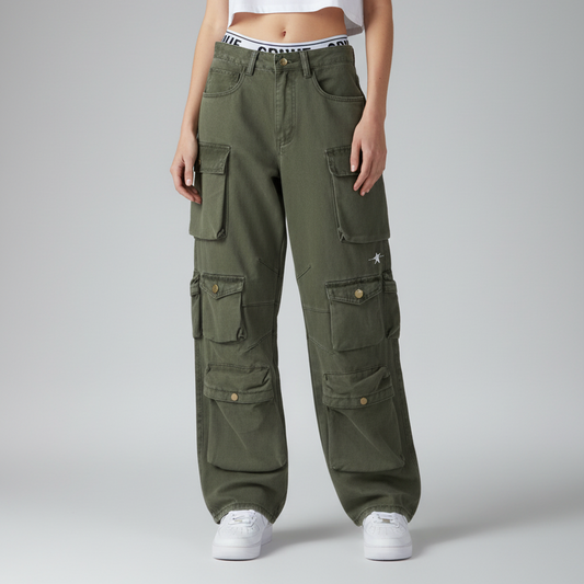 Stolo Clothing Co Essentials Vintage Unisex Cargo Baggy Jeans