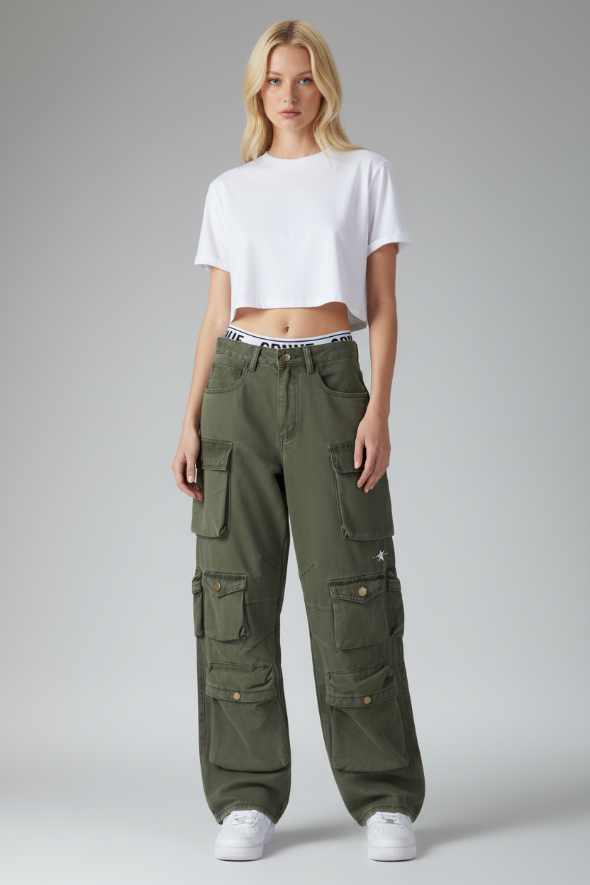 Stolo Clothing Co Essentials Vintage Washed Unisex Cargo Pants