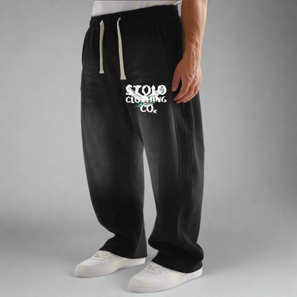 Stolo Clothing Co Birdies Sun Faded Curved Blade Sweatpants