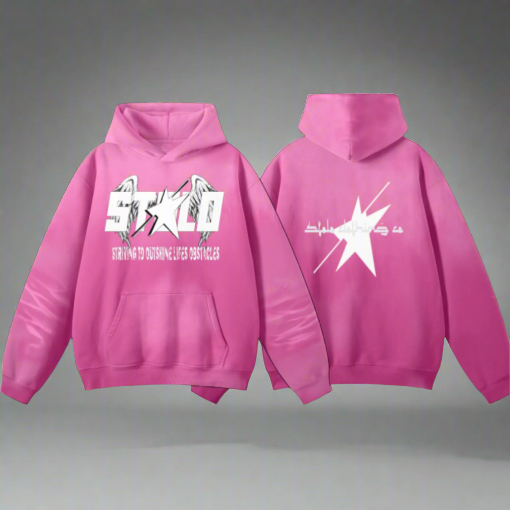 Stolo Clothing Co STARCHILD Easter Pink Oversized Fleece Hoodie