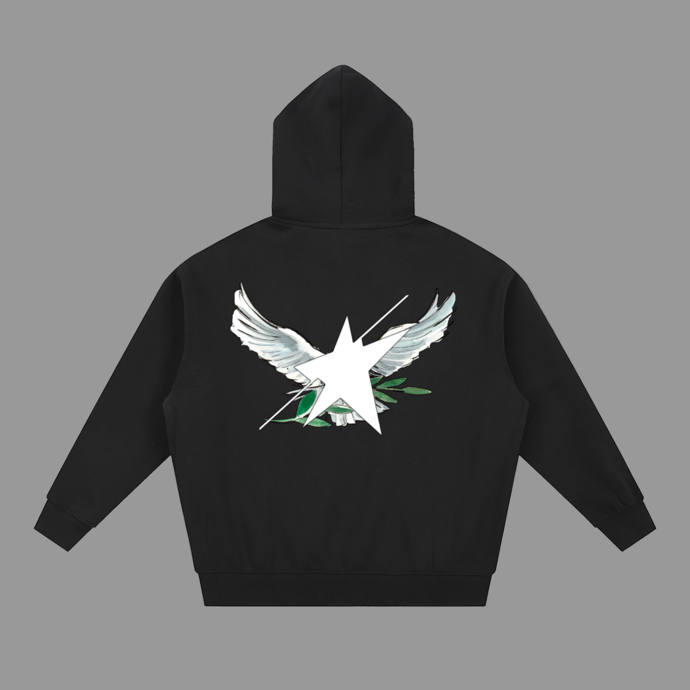 Stolo Clothing Co Birdies Classic Oversized Fleece Boxy Double Zip Up Hoodie