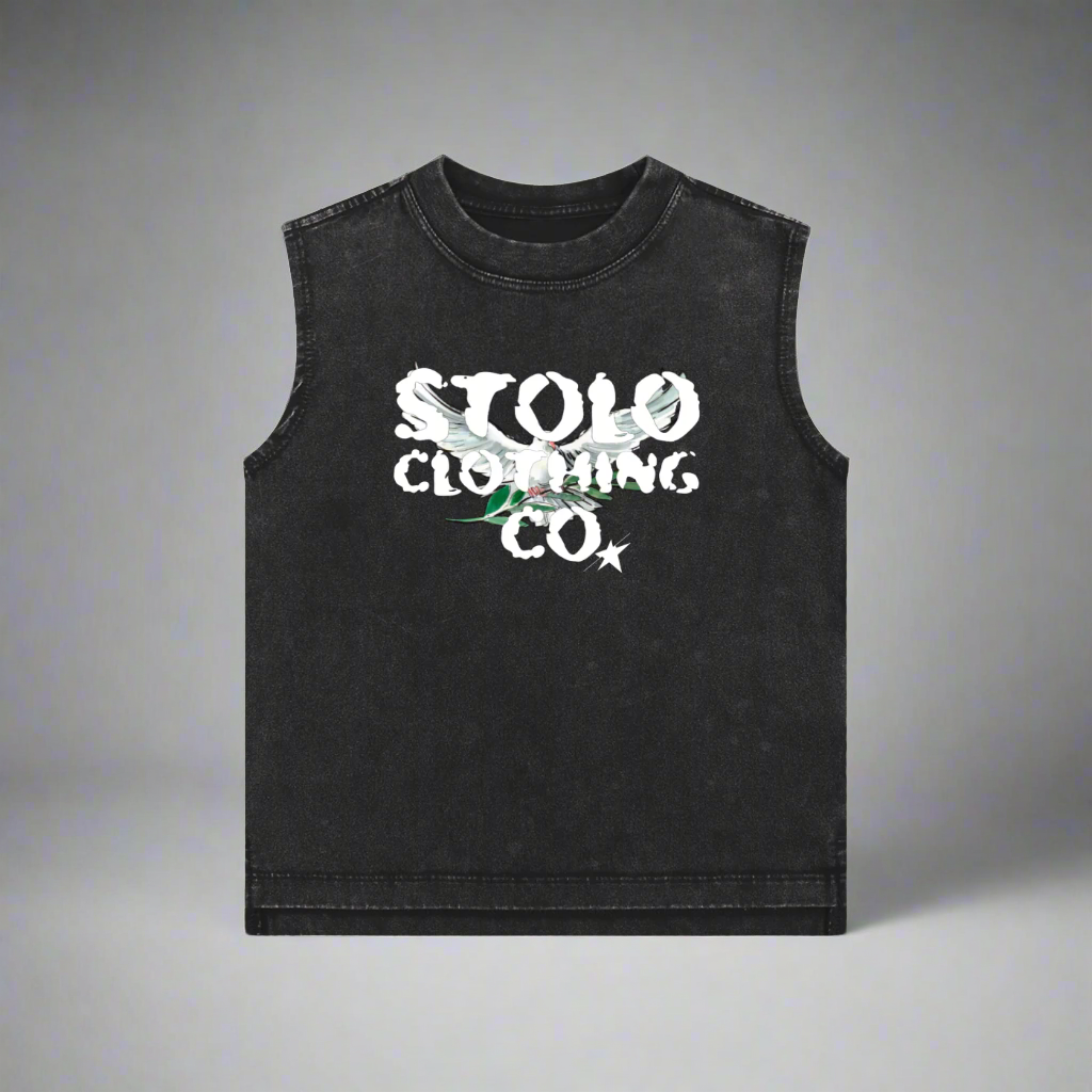 Stolo Clothing Co Kid's Birdies Snow Washed Tank Top