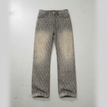 Stolo Clothing Co Monogram Straight Leg Denim Jeans