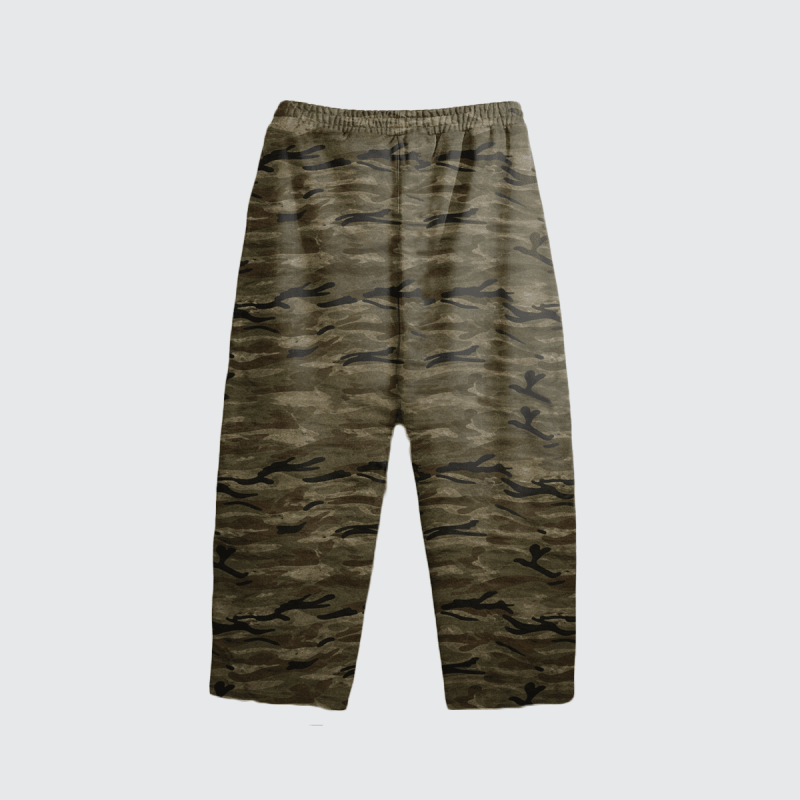 Stolo Clothing Co BIRDIES Heavyweight Camo Curved-Leg Sweatpants (400GSM)