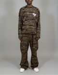 Stolo Clothing Co Birdies Camo Cropped Long Sleeve Sweater (400GSM)