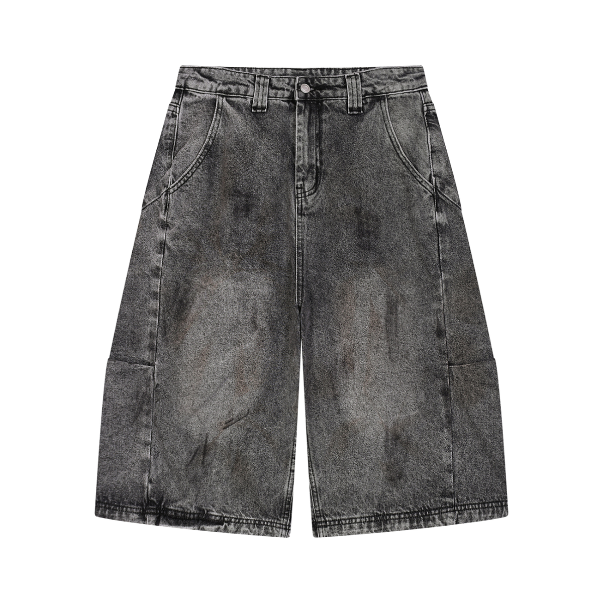 Stolo Clothing Co 224 Archive Wash Curve Blade Denim Shorts (JORTS)