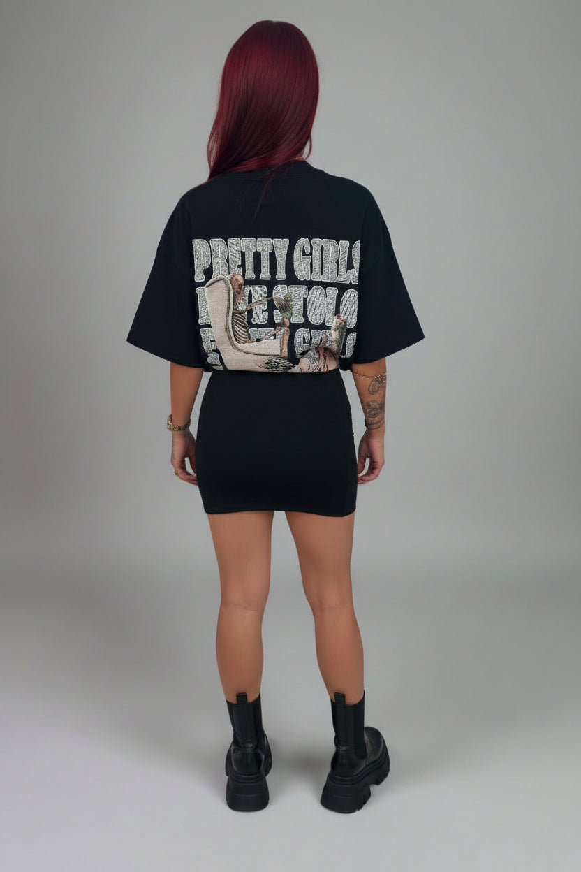 Stolo Clothing Co PRETTY GIRLS LOVE STOLO Classic Boxy Tee (230GSM)