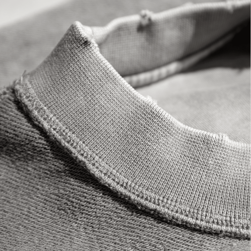 Stolo Clothing Co PREYING NUN Cropped Heavyweight Washed Raw-Edge Crew Neck Sweatshirt (380GSM)