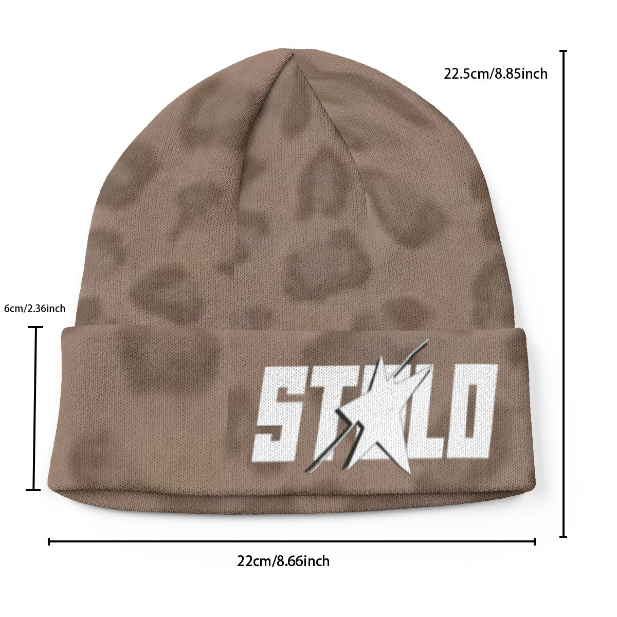 Stolo Clothing Co STARCHILD Leopard Print Knitted Beanie
