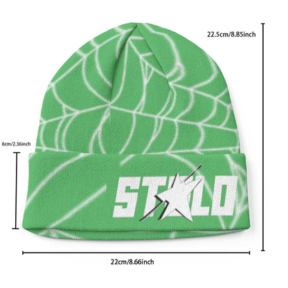 Stolo Clothing Co WEB LIFE Knitted Beanie [ Green ]