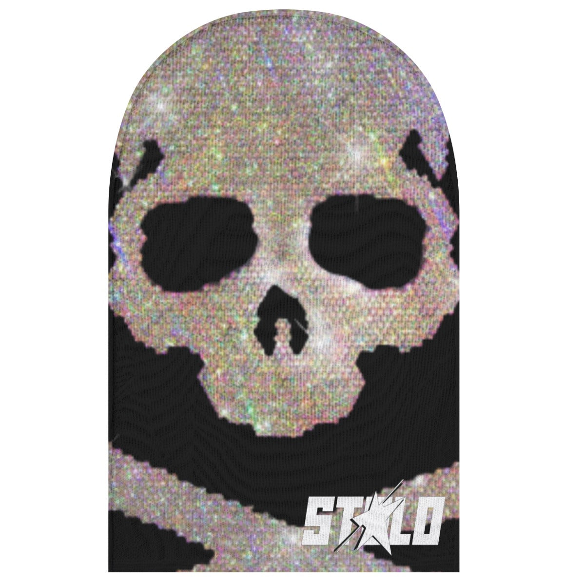 Limited Edition Stolo Rhinestone Skull Halloween Mesh Mask