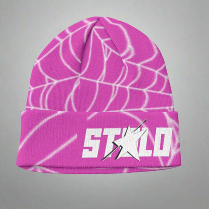 Stolo Clothing Co WEB LIFE Knitted Hat [ PINK ]