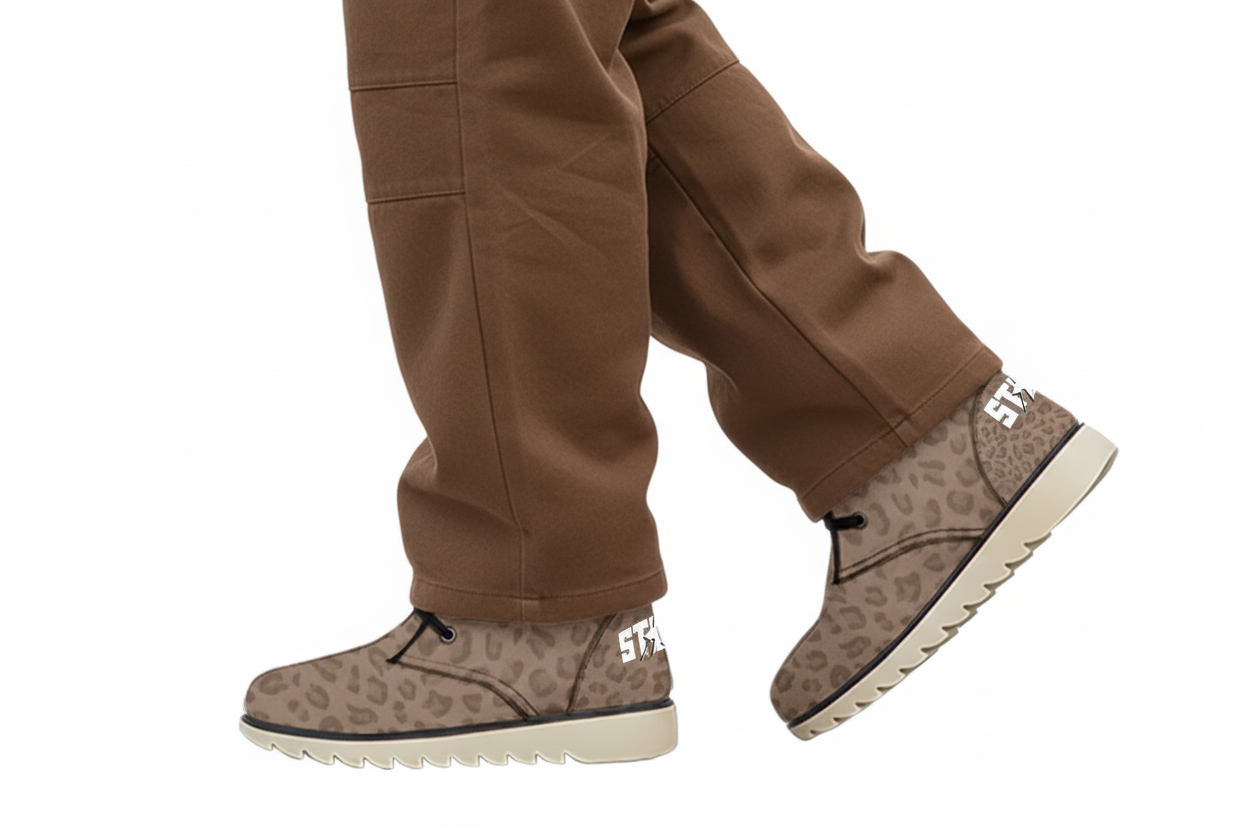 Stolo Clothing Co STARCHILD Leopard Print Plush Boots