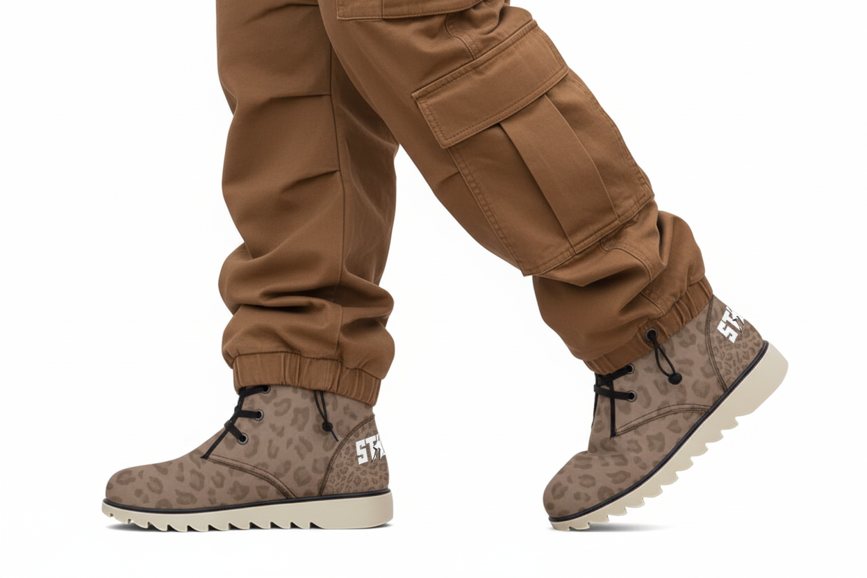 Stolo Clothing Co STARCHILD Leopard Print Plush Boots