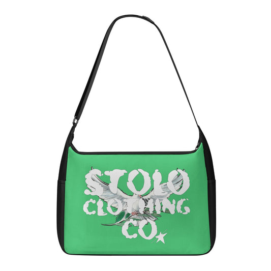 Stolo Clothing Co Birdie Messenger Bag [ GREEN & BLACK]