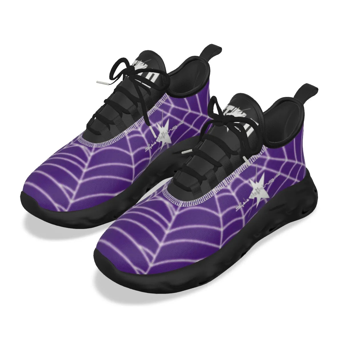 Stolo Clothing Co WEB LIFE STEPPERS Light Active Shoes  [ PURPLE ]