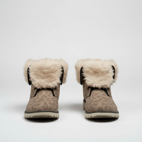 Stolo Clothing Co STARCHILD Leopard Print Plush Boots