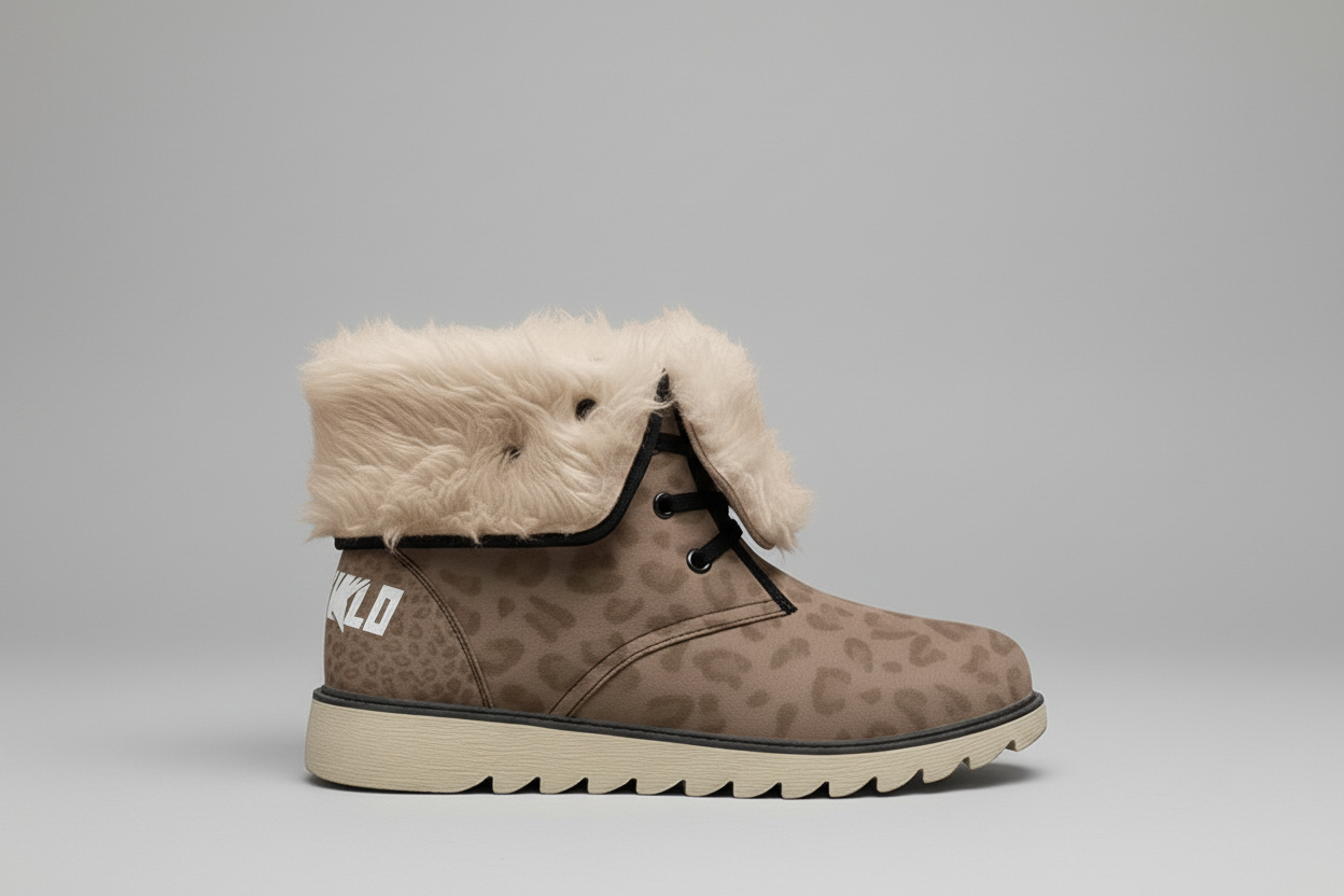 Stolo Clothing Co STARCHILD Leopard Print Plush Boots