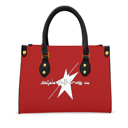 Stolo Clothing Co LOGO Leather Tote Bag  [ RED ]