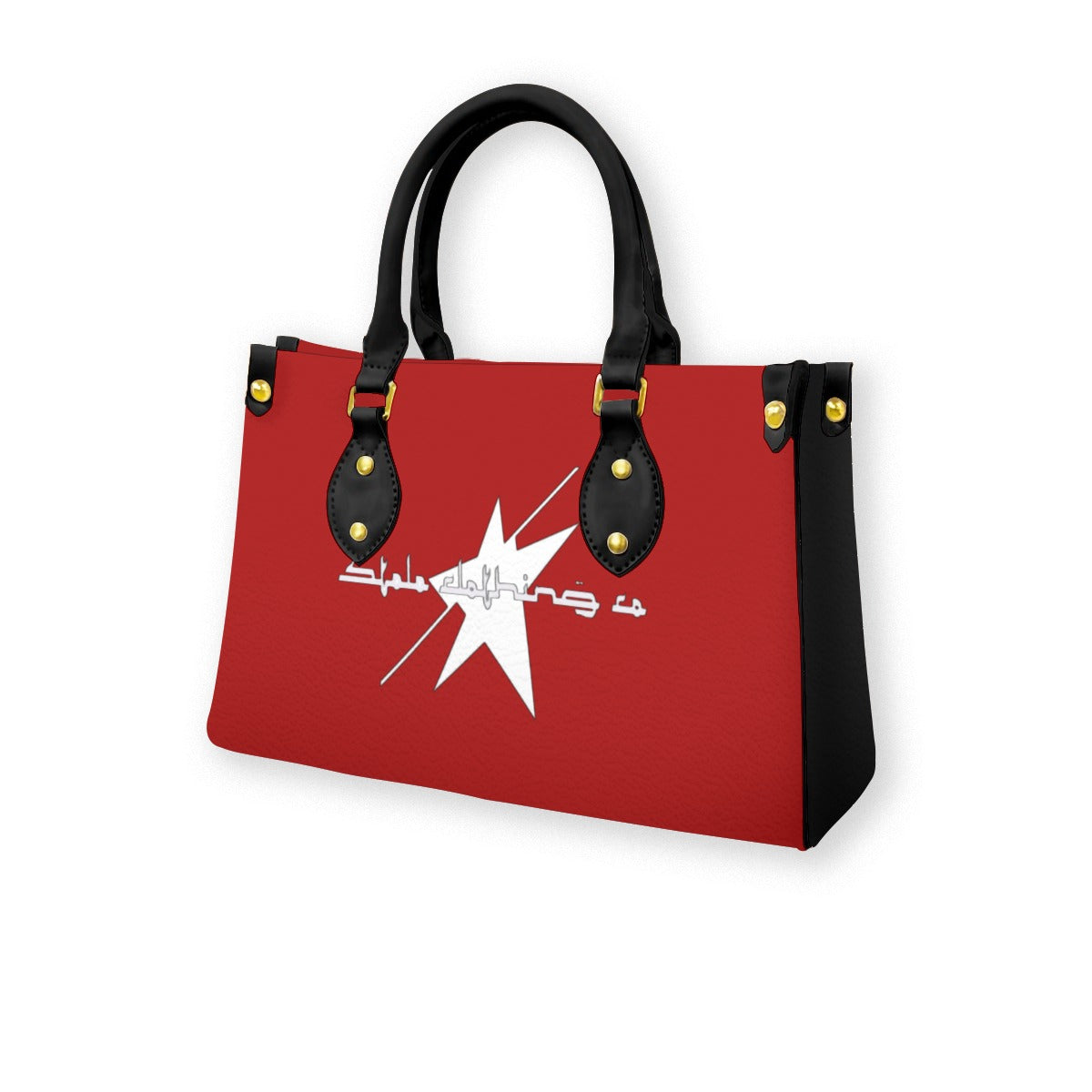 Stolo Clothing Co LOGO Leather Tote Bag  [ RED ]