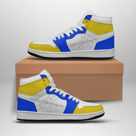 Stolo Clothing Co Blue & Yellow Hi Top Steppers