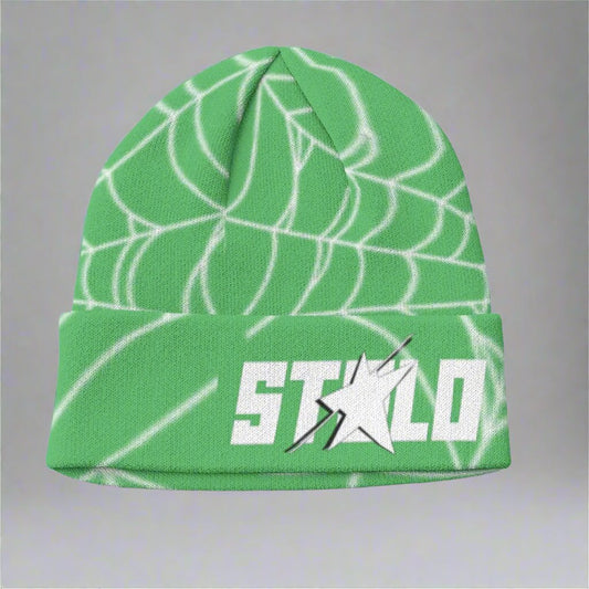 Stolo Clothing Co WEB LIFE Knitted Beanie [ Green ]