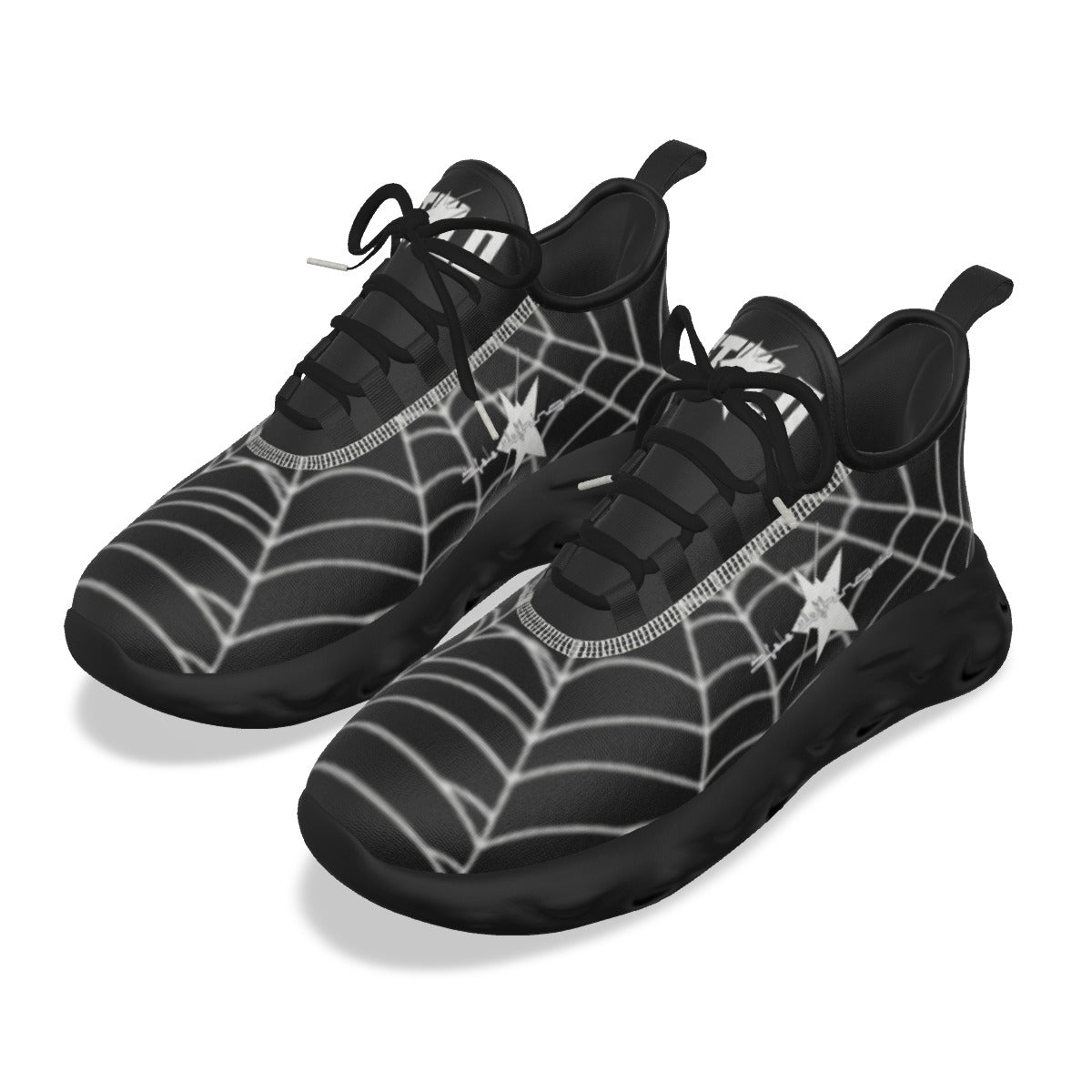 Stolo Clothing Co WEB LIFE STEPPERS Light Active Shoes [ BLACK ]