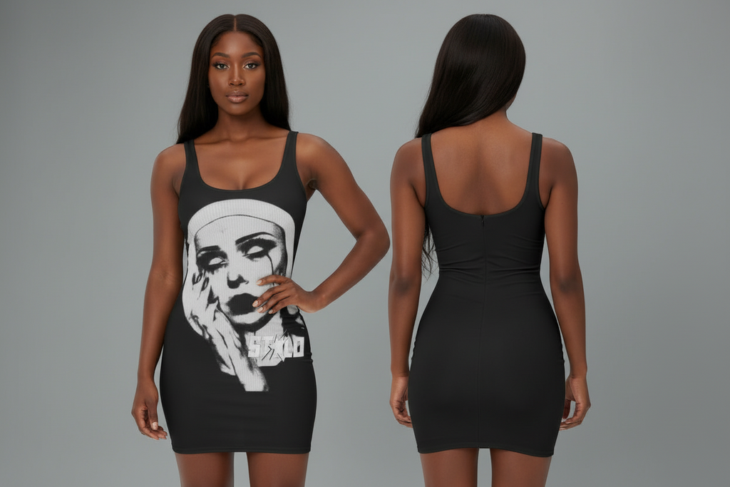 Stolo Clothing Co EVIL NUN Lightweight Bodycon Dress