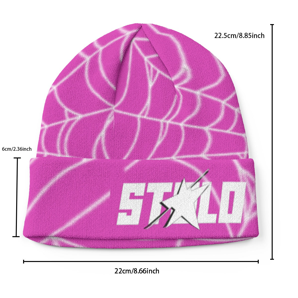 Stolo Clothing Co WEB LIFE Knitted Hat [ PINK ]