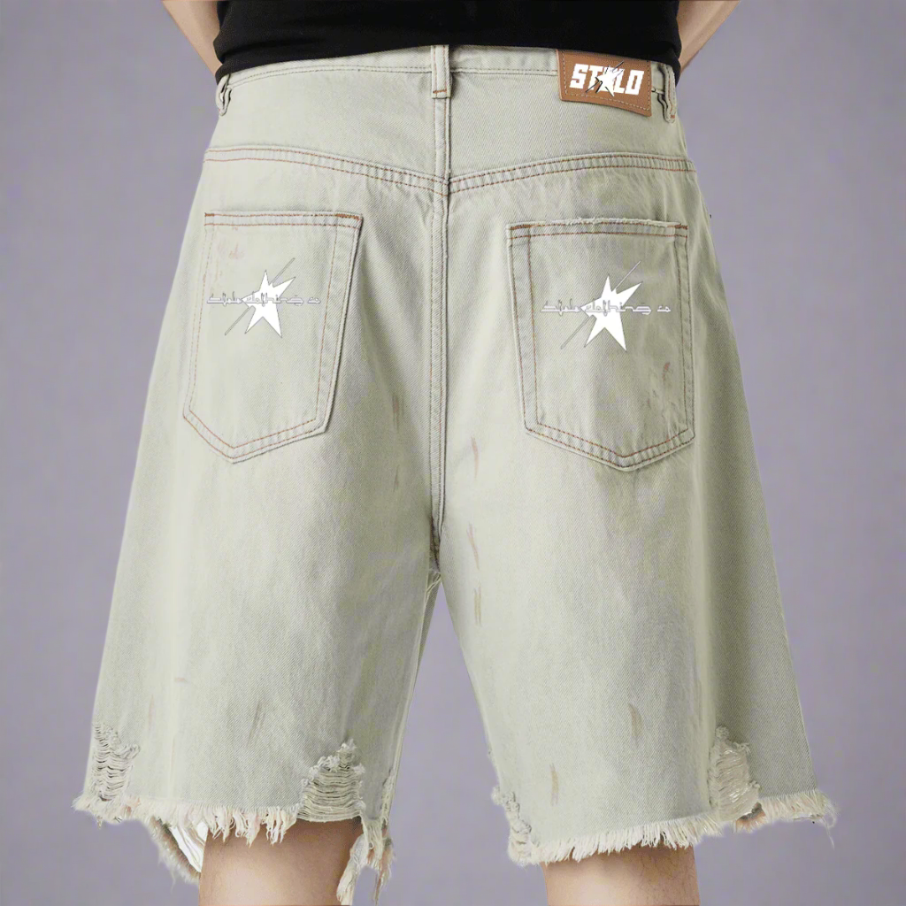 Stolo Clothing Co STARCHILD Unisex Distressed Denim Shorts (JORTS)
