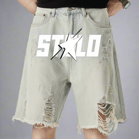 Stolo Clothing Co STARCHILD Unisex Distressed Denim Shorts (JORTS)