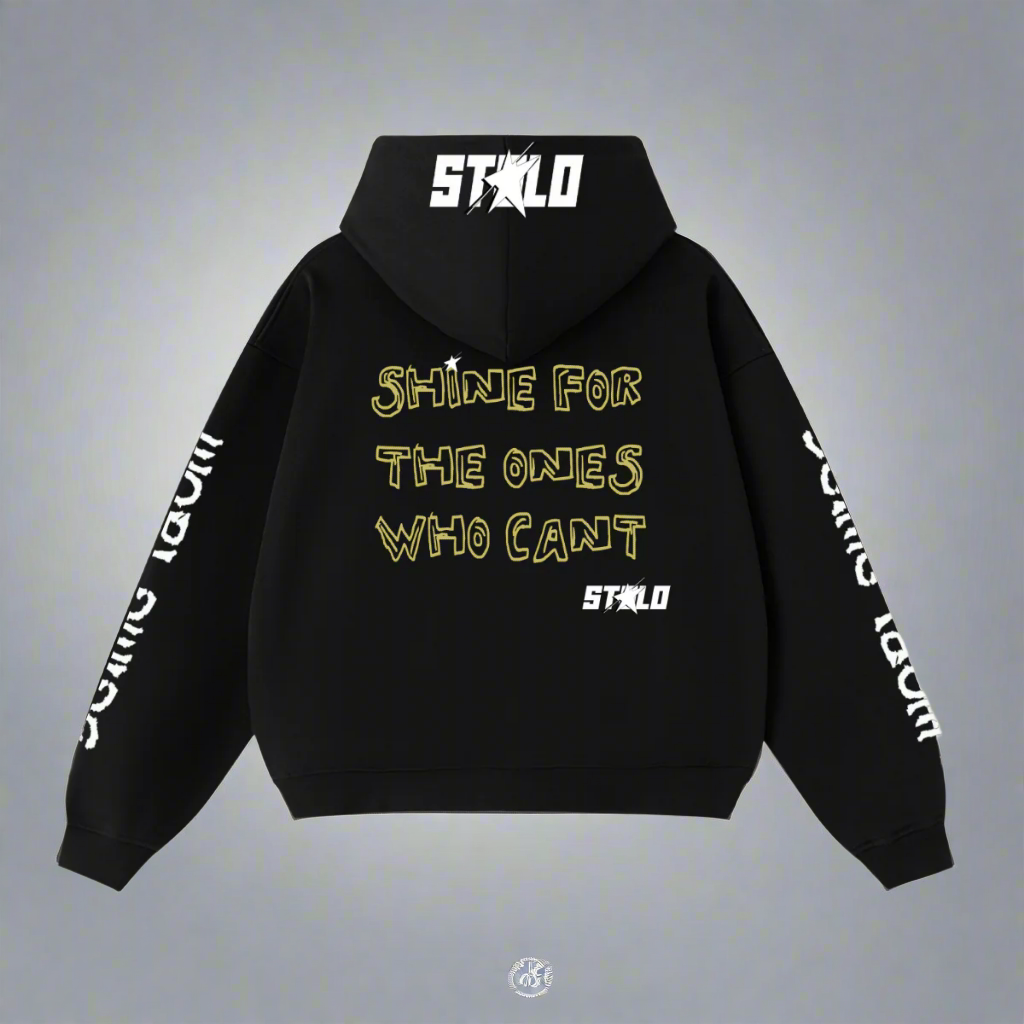 Limited Edition Stolo Clothing Co Still Shining Cropped Double-Zip Up Hoodie