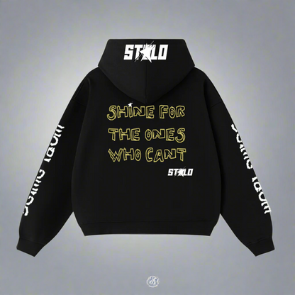 Limited Edition Stolo Clothing Co Still Shining Cropped Double-Zip Up Hoodie