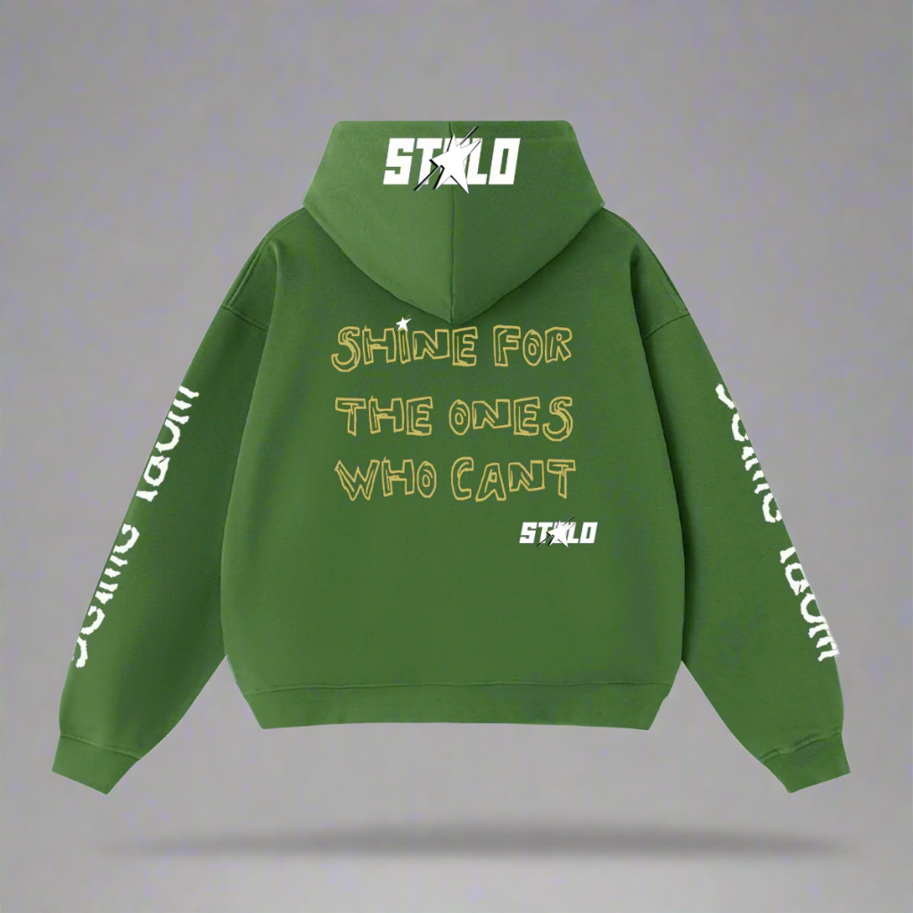 Limited Edition Stolo Clothing Co Still Shining x World Wide Cropped Double-Zip Up Hoodie