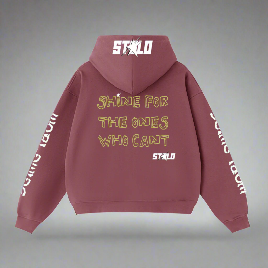 Limited Edition Stolo Clothing Co Still Shining Cropped Double-Zip Up Hoodie