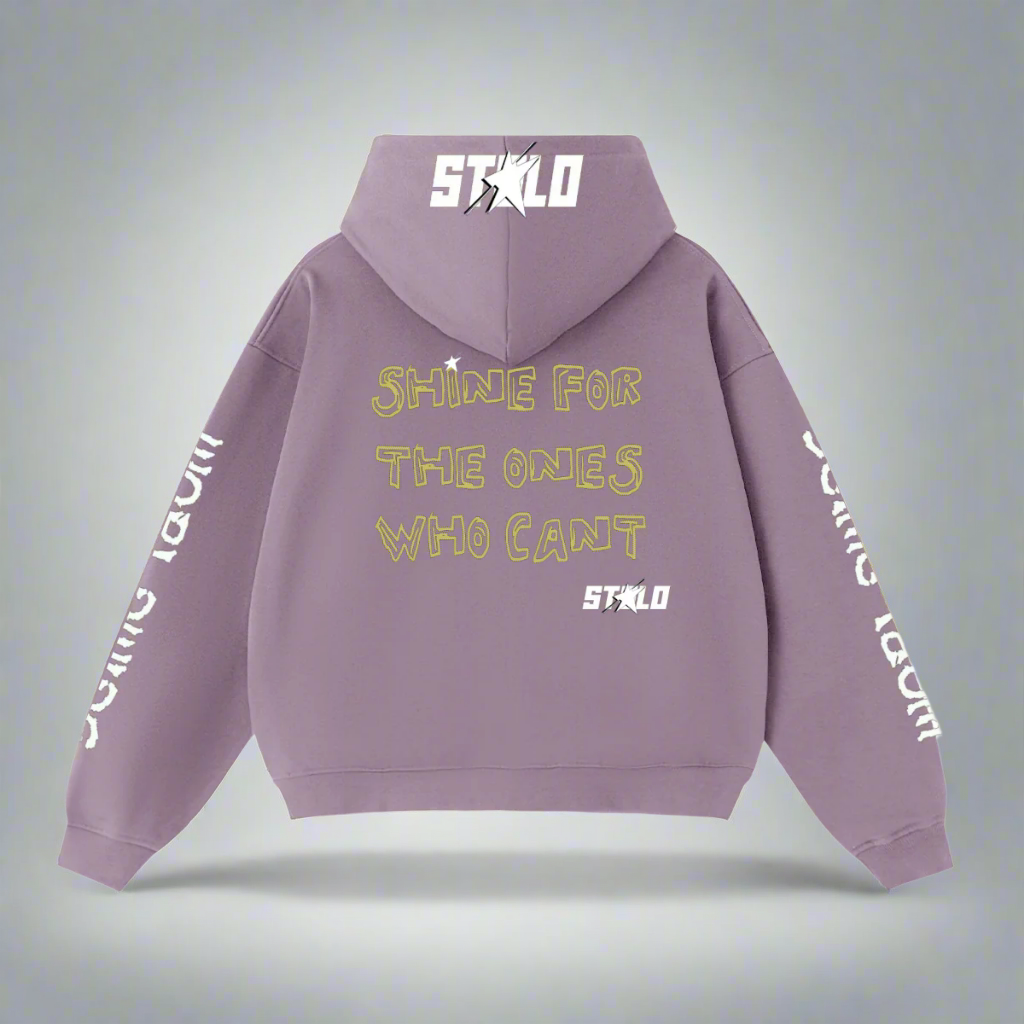 Limited Edition Stolo Clothing Co Still Shining x World Wide Cropped Double-Zip Up Hoodie