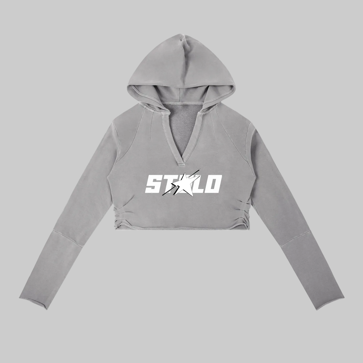 Stolo Clothing Co STARCHILD Vintage Washed Raw Edge Cropped Hoodie