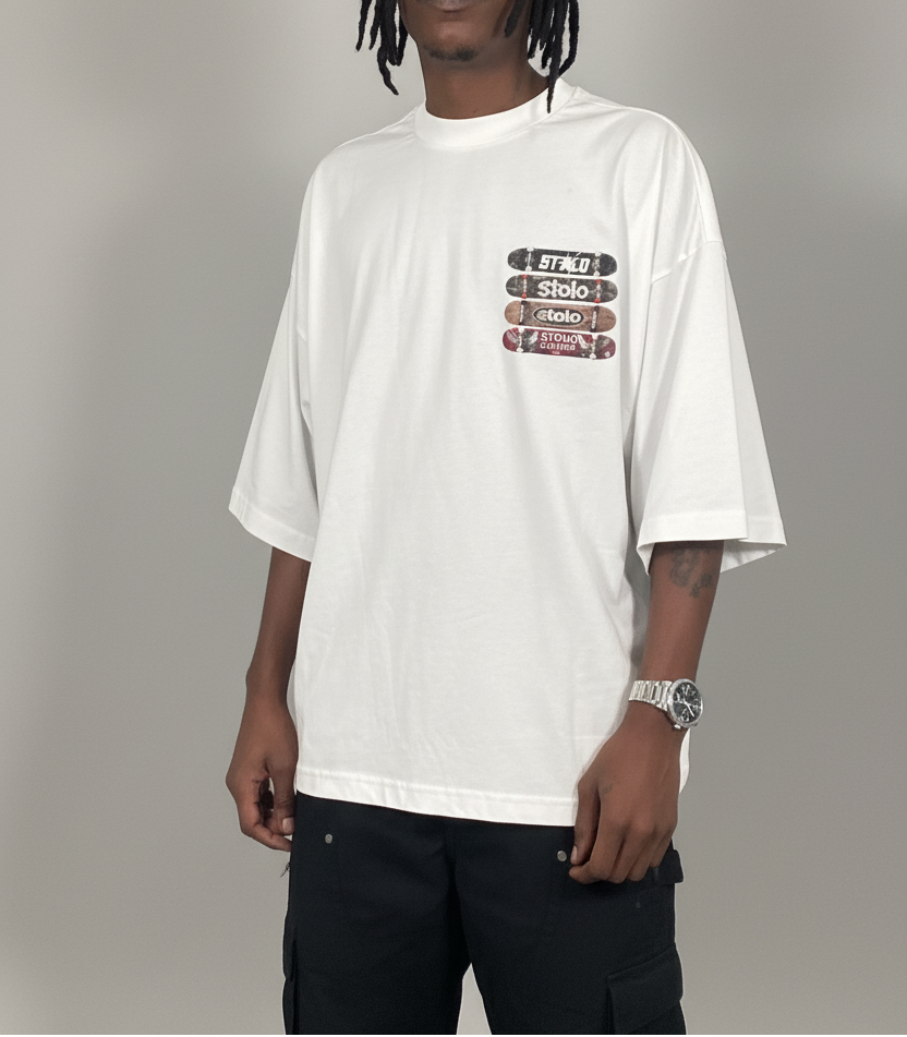 Stolo Clothing Co STOLO SKATE Oversized Boxy Tee (300GSM)