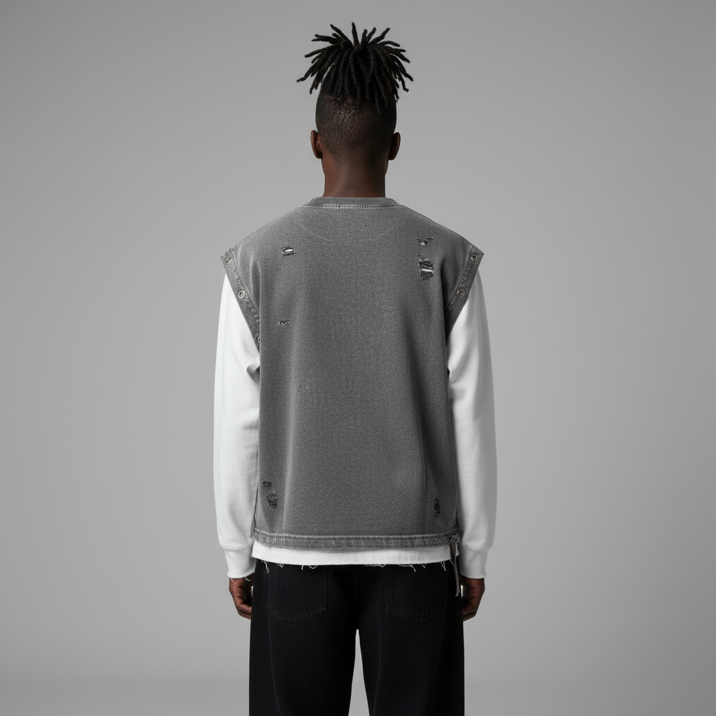 Stolo Clothing Co STARCHILD Distressed Tank Top x Long Sleeve Double Tee