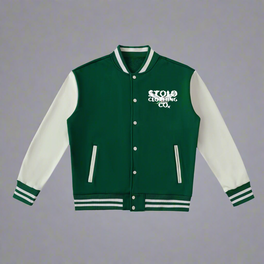 Limited Edition Stolo Clothing Co Birdies Fleece Two-Tone Varsity Jacket