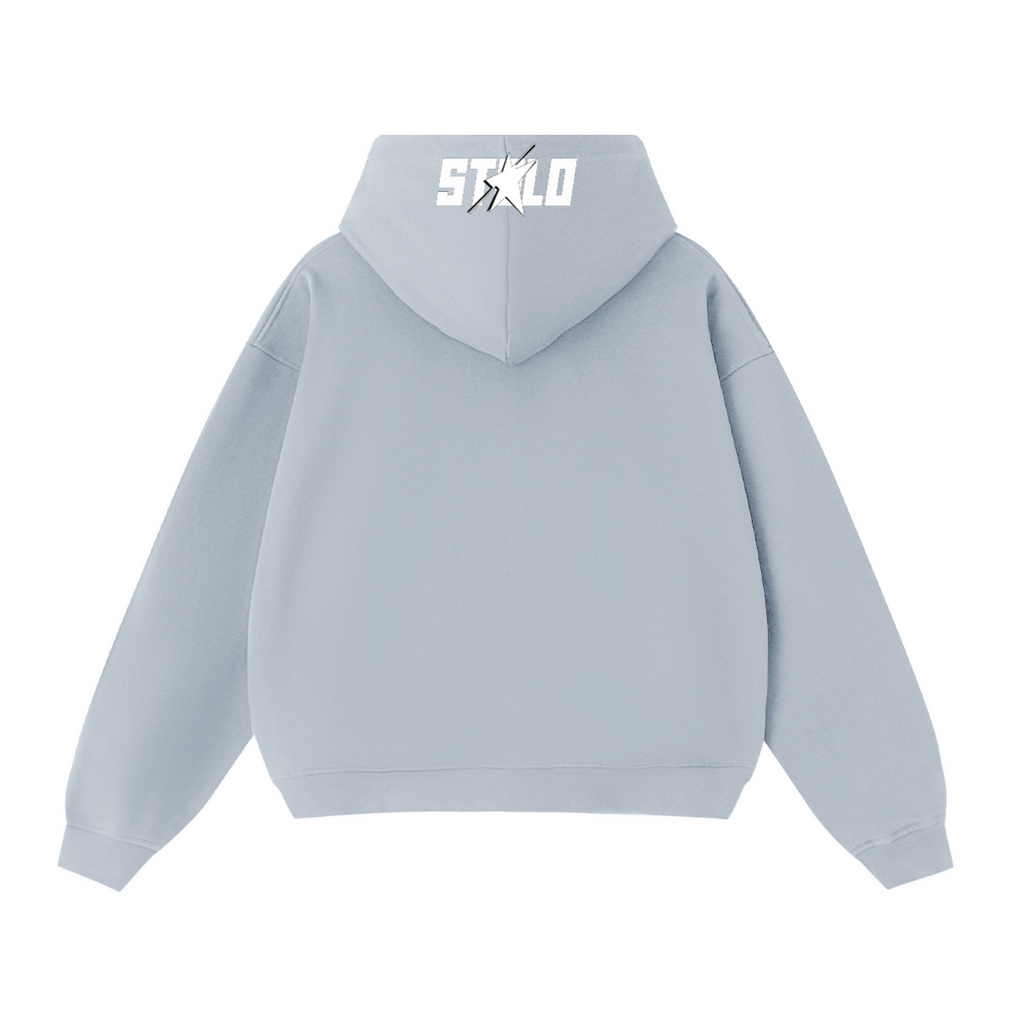 Stolo Clothing Co PREYING NUN Heavyweight Cropped Double Zip-Up Hoodie (460GSM)