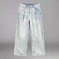 Stolo Clothing Co Essential Baggy Faded Blue Denim Jeans