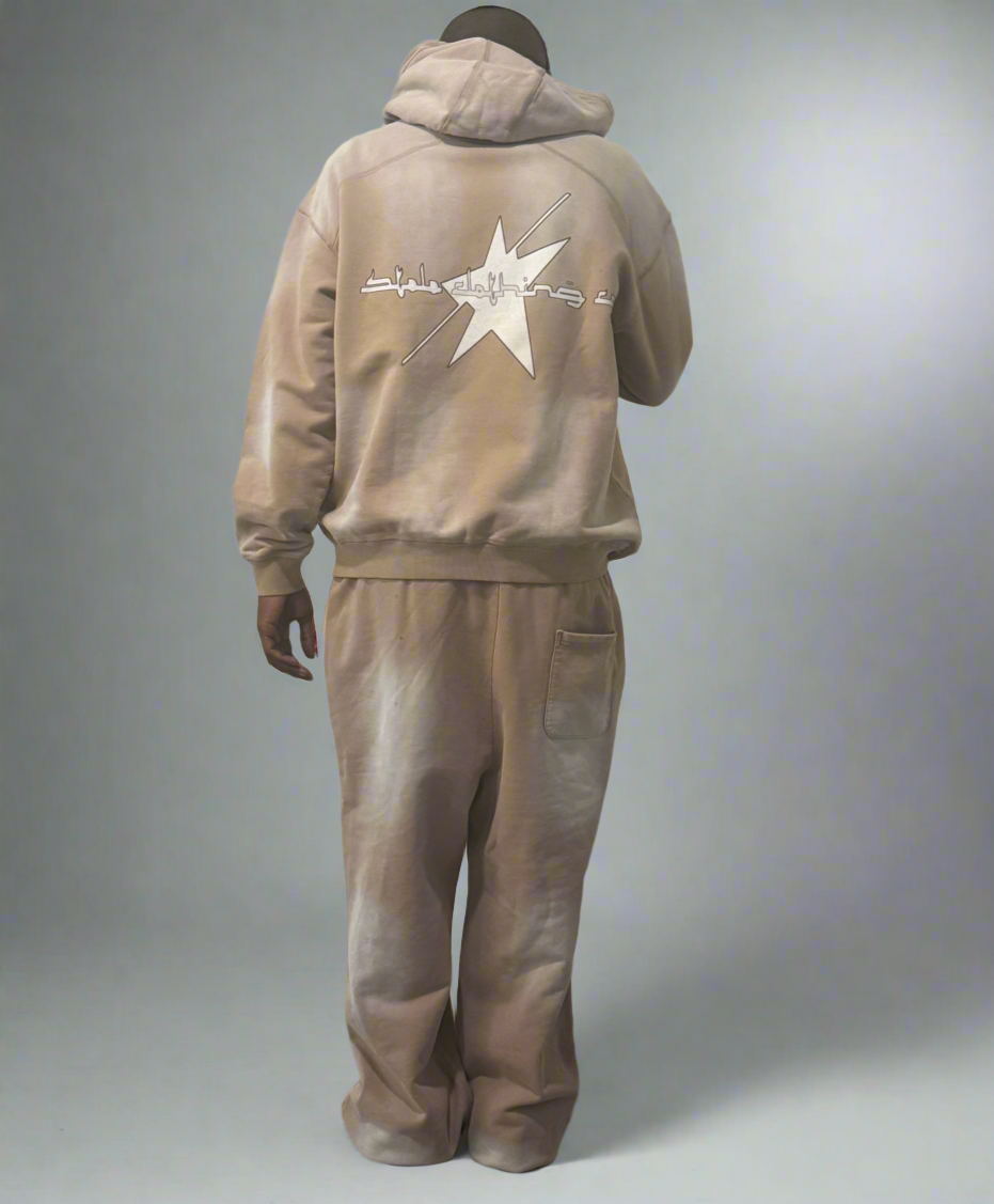 Stolo Clothing Co STARCHILD Minimalistic Sun Faded Heavyweight Fleece Hoodie